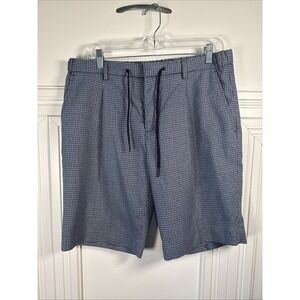 Scotch & Soda Fave Shorts Size 34 Men Navy Blue Regular Fit Linen Aloha Tuesdays